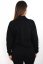 Čierna rifľová bunda s flitrami - Veľkosť: 48
